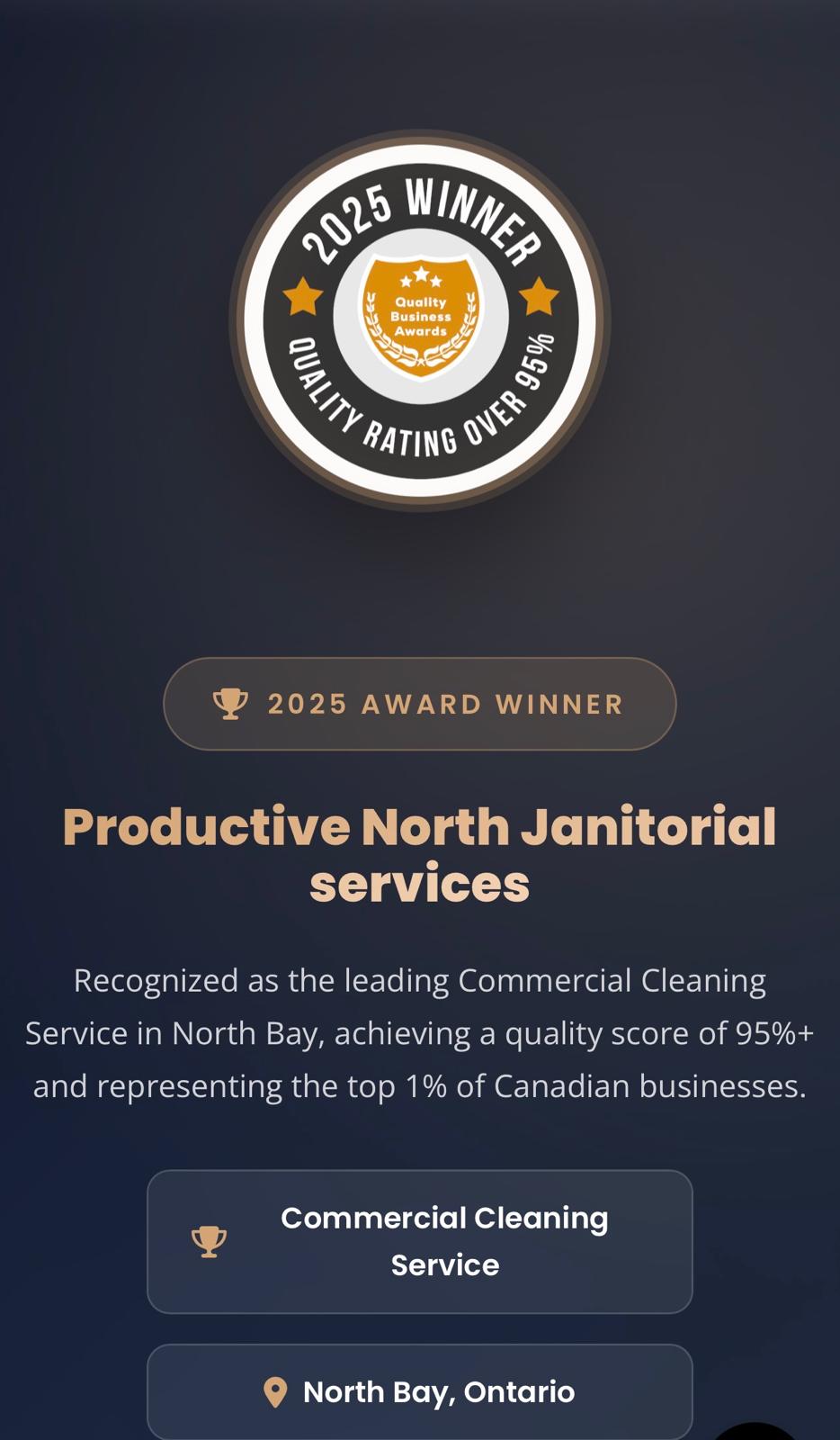 2025 Quality Business Award